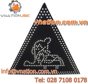 triangular road sign