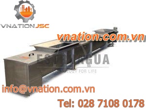 belt conveyor / for the food industry / slurry / solids
