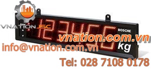 LED display weight indicator / panel-mount / remote