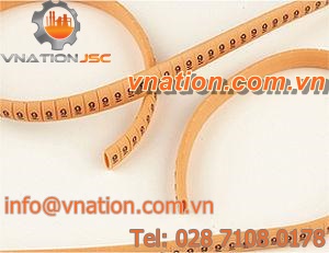 marking clip / for flat cables / PVC