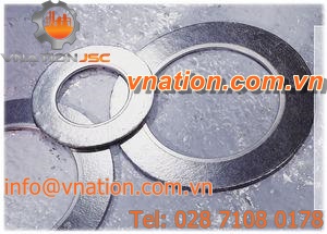 circular gasket / graphite / high-pressure