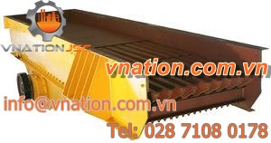 vibrating feeder / for underground mining