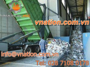 floor-mounted conveyor / for the recycling industry / for waste / mobile