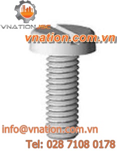 slotted screw / pan head / plastic