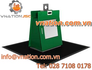 galvanized steel waste bin / for household waste / in-ground