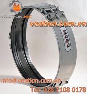 coupling bushing / stainless steel / for pipes / 3-part