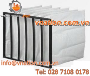 air filter / pocket / for HVAC / for air treatment units