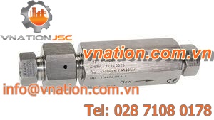 poppet check valve / ball / threaded / for liquids