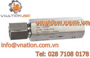 poppet check valve / spring / ball / threaded