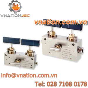 needle valve / manual / double block-and-bleed / for chemicals