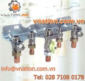 steel manifold / for gas / multi-channel