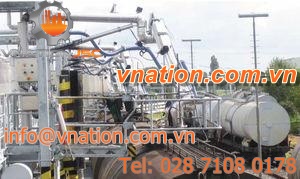 unloading loading arm for fluid transfer