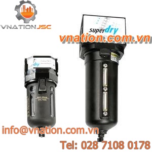 oil filter-dryer / water / compressed air / cartridge