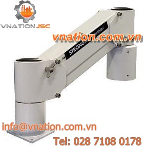 stainless steel support arm system / aluminum / for control boxes