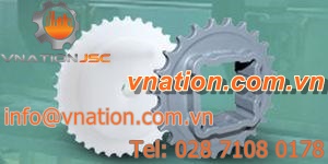 straight-toothed sprocket wheel / plastic / molded / for conveyors