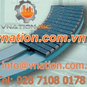 magnetic belt conveyor / curved / transport