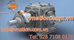 bevel gear reducer / orthogonal / aluminum / precision