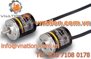 incremental rotary encoder / solid-shaft / compact