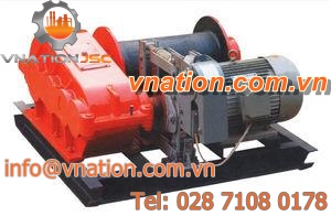 electric winch / lifting / high-speed / rotary drum