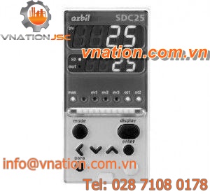 PID temperature controller / single-loop / digital / compact