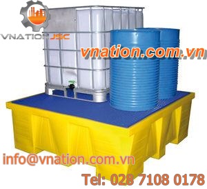 IBC container containment bund / for drums / polyethylene / rigid