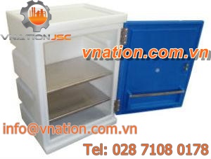 security cabinet / floor-mounted / hinged door / double-door