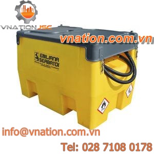 fuel tank / transport / polyethylene / horizontal