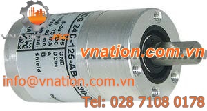 incremental rotary encoder / magnetic / solid-shaft / synchro-flange