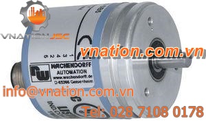 incremental rotary encoder / optical / solid-shaft / synchro-flange