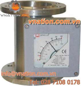 variable-area flow meter / for gas / for liquids / flange-mount