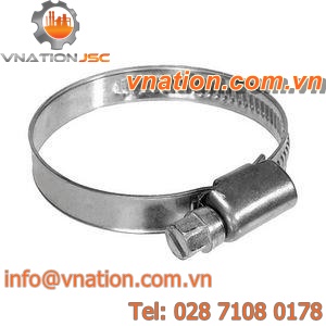 worm hose clamp / perforated band / stainless steel
