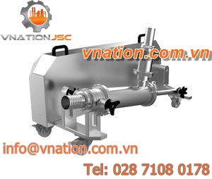 food product pump / pneumatic / piston / for the food industry