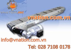 high-temperature conveyor / horizontal / transport / for hot materials