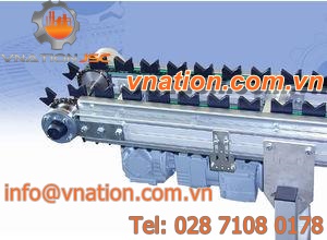 multi-track conveyor / chain / parts / stainless steel