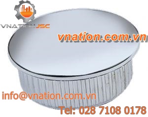 press-in insert / chrome / ABS / round