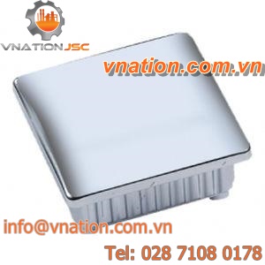 press-in insert / ABS / chrome / rectangular