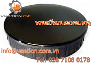 press-in insert / ABS / chrome / round