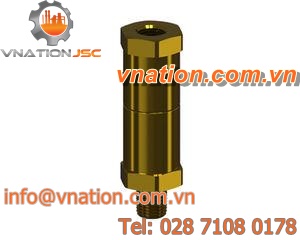 poppet relief valve / for gas / for liquids / high-pressure
