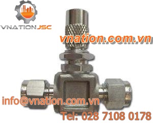 needle valve / flow-control / metering / for gas