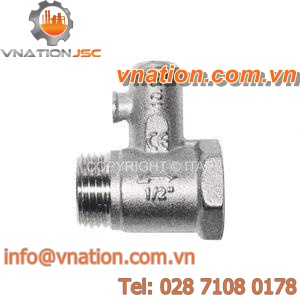 poppet safety relief valve