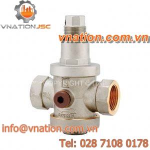 piston valve / pressure reducing / nickel-plated brass