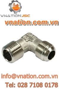 threaded fitting / male / elbow