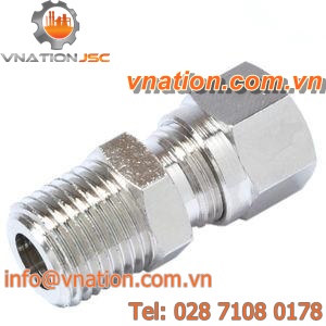 threaded fitting / male / compression / straight