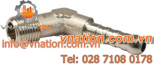 threaded fitting / male / splined / elbow