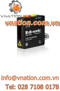 diffuse reflective photoelectric sensor / rectangular / laser