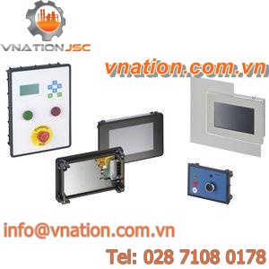 panel-mount enclosure / IP65 / aluminum / sheet steel