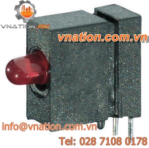 colored LED / printed circuit board-mounted / round / square
