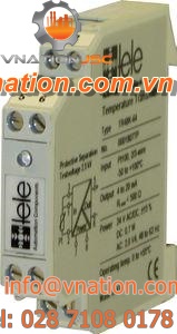 DIN rail mount temperature transmitter / analog