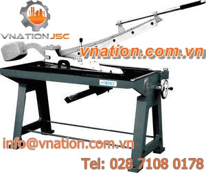 guillotine shear / manual / for metal sheets