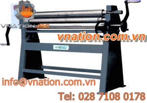 manually-operated bending machine / profile / with 3 drive rolls